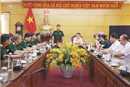 Bộ tư lệnh Quân khu kiểm tra, nắm tình hình công tác quốc phòng, quân sự địa phương tại Cao Bằng, Bắc Kạn